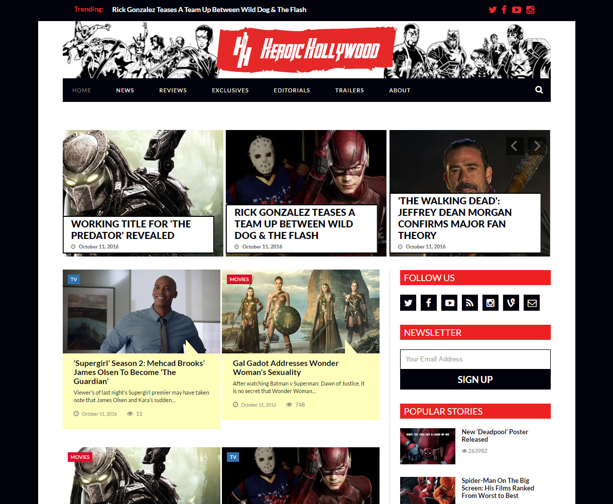 heroic hollywood site